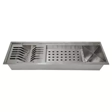 Tubrax Canal Organizador Uac0003-n Escorredor Aço Inox 60cm