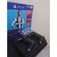 Sony Playstation 4 Slim 500gb Fifa 19 Cor Preto Onyx Usado