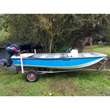 Bote Figlas De 13 Pies, Motor Suzuki 40 Hp. Sin Trailer