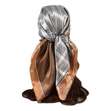 Turbante P Scarf De Seda Sintética De 90 Cm Con Forma De Man