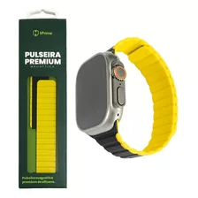 Pulseira Hprime Magnética Smartwatch 42/44/45/49mm - Amarelo