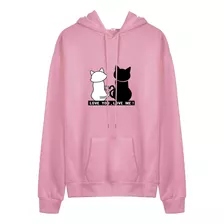 Sudadera Sqy Con Capucha Y Estampado De Gato Para Mujer