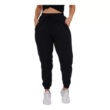 Calça Estilo Jogger Quentinho Feminina Com Bolsos De Inverno