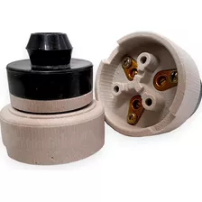 Kit 5 Tomada + Plug Macho 30a 380v Industrial Porcelana 2p+t