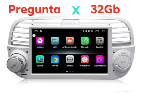 Estereo Fiat 500 Pantalla Android 05 15 Radio Wifi Gps Bt Foto 3