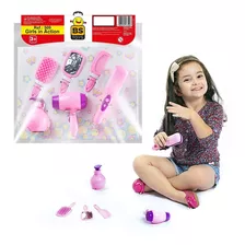Acessórios Menina Secador Chapinha Escova Infantil - Bs Toys
