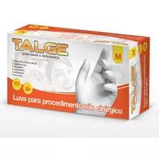 Luva De Látex M Talcada Talge Cartucho Com 100un