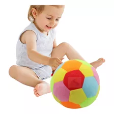 Bola De Pelúcia Colorida E Macia Com Chocalho Para Bebê