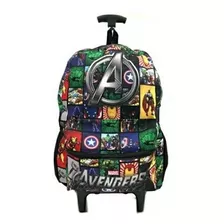 Vingadores Avengers Mochila Escola De Rodinhas Com Brinde