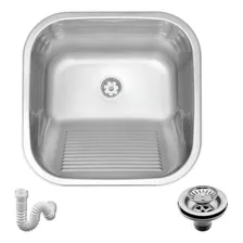 Tanque Inox Fosco Acetinado Pequeno 40x34x19cm- Tecnocuba