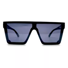 Óculos De Sol Premium Quadrado Maya Cooper Tendência Preto + Case