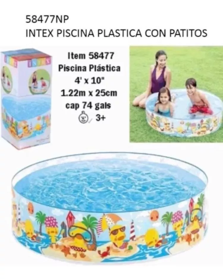 Piscina Plastica Niños Rigida  Resistente 58477 17071420