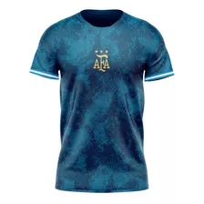 Camiseta Argentina Conceptual Afa 3 Estrellas Azul