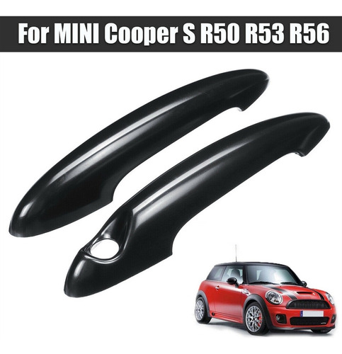 Funda De Manija De Puerta Negra Para Mini Cooper S R50 R53 R Foto 5