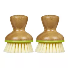 Bubble Up Replacement Dish Brush, Green, 2pk