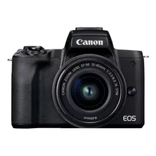  Canon Eos Kit M50 Mark Ii + Lente Ef-m 15-45mm F/3.5-6.3 Is Stm Sin Espejo Color Negro