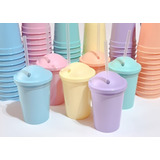 Vasos Plásticos Souvenirs Pasteles (15 Unid)