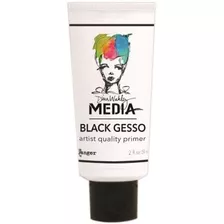 Guardabosques Dina Wakely Media Gesso Tube 2 Onzas Negro