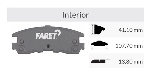 Balata Trasera De Freno Pontiac Aztek 01-05 Foto 3