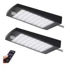 Pack X 2 Reflector Led Solar 48 Led Luz Fria 