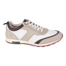 Tenis Casual Triples Color Blanco Para Hombre 36082