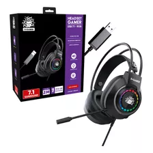 Headset Gamer 5+ Rgb 7.1 Usb Plug And Play - X5-2000 Cor Preto