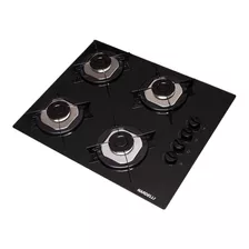 Cooktop 4 Bocas Preto Inox Mesa Em Vidro Nardelli