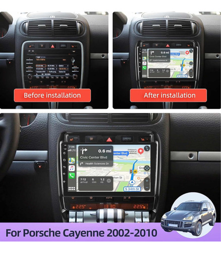 Radio Andorid Carplay 2+32 Porsche Cayenne 2005-2014 Foto 3