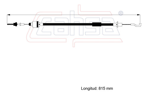 Cable Embrague Para Daewoo Racer 1.5l 1994 Foto 2