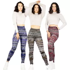 Set 3 Mallones Mujer Leggings Stretch Leggins Mayon Mallas