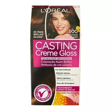  Loreal Casting Creme Gloss Coloração - 500 Castanho Claro