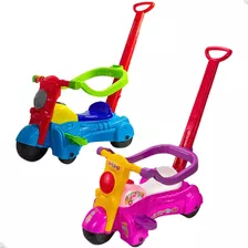 Carrinho De Passeio Infantil Com Empurrador Pedal Andador