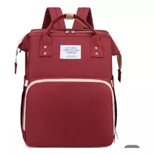 Morral Pañalera Tipo Cuna Con Cambiador De Bebe Plegable