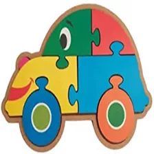 Quebra-cabeça Infantil Carrinho Brinquedo Carro Educativo