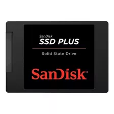 Disco Sólido Interno Ssd Sandisk Sdssda-480g-g26 480gb Plus Cor Preto