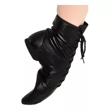 Bota Dança Couro Jazz Cadarço Capezio 306