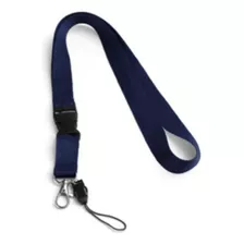 Pack De 25 Lanyard Gruesos Azul Rey 2cm X 45cm