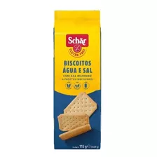 Kit Com 6 Snackers Biscoito Água E Sal Sem Gluten 115g Schar