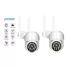 Pack X2 Camara Ip Wifi Exterior Vision Nocturna Yoosee