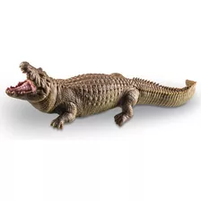 Crocodilo De Brinquedo Jacaré Super Realista Fera Aquática