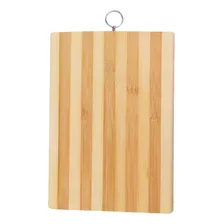 Tabla Para Picar De Madera Bamboo Con Aro 38x28 Cm Kuchen 