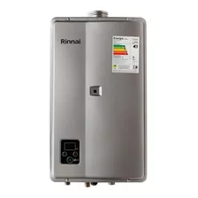 Aquecedor A Gás Rinnai E27 Feh Gn Prata Para 3 Chuveiros 127v/220v