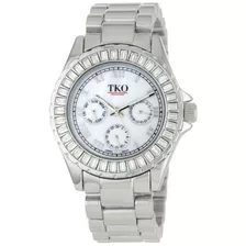 Tko Orlogi Reloj De Metal Tk520sl Capri Plata Vidrio Swarovs