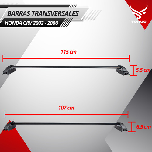 Barras Portaequipaje Honda Crv 2002 2003 2004 2005 2006 Foto 7