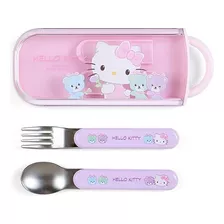 Juego De Cubiertos Sanrio Hello Kitty Smiles Set Duo