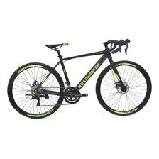 Bicicleta De Ruta Roadmaster Fire Shimano 18 Vel Fren Disco Color Negro/verde Tamaño Del Marco L