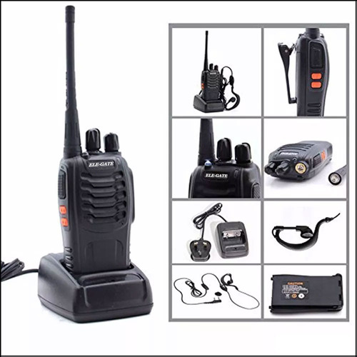 Radios Walkie Talkie Con Audifonos Con43 Kit De 2 Piezas Foto 5