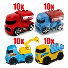 Kit Com 100 Carrinhos Brinquedo Atacado