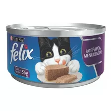 24 Latas De Felix Para Gato 156grs Pate Pavo Y Menudencias