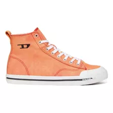 Tenis Diesel Athos Mid Naranja De Bota Para Hombre Original